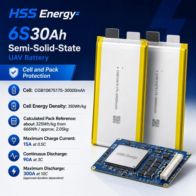 Bateria do UAV de 6S 30000mAh